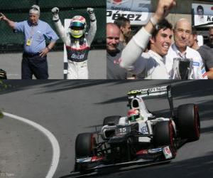 yapboz Sergio Perez - Sauber - Grand Prize of Canada (2012) (3 pozisyon)